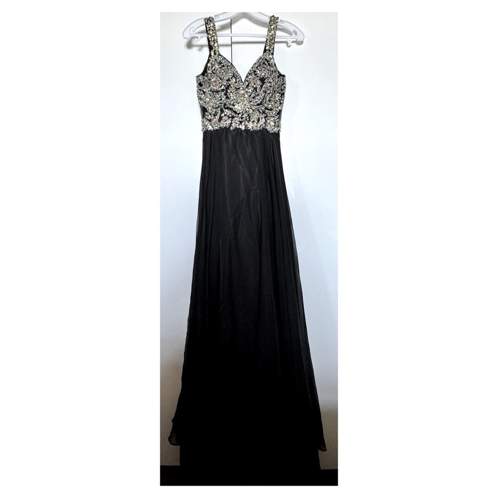 Beaded Tule Prom Dress
